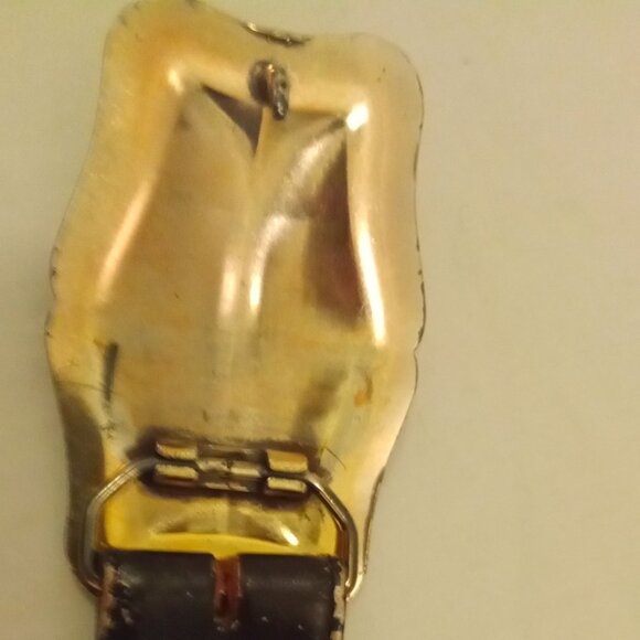 Justin Boots Ladies Belt Western Silver Black Rhinestone Buckle Size 34 - Picture 10 of 16